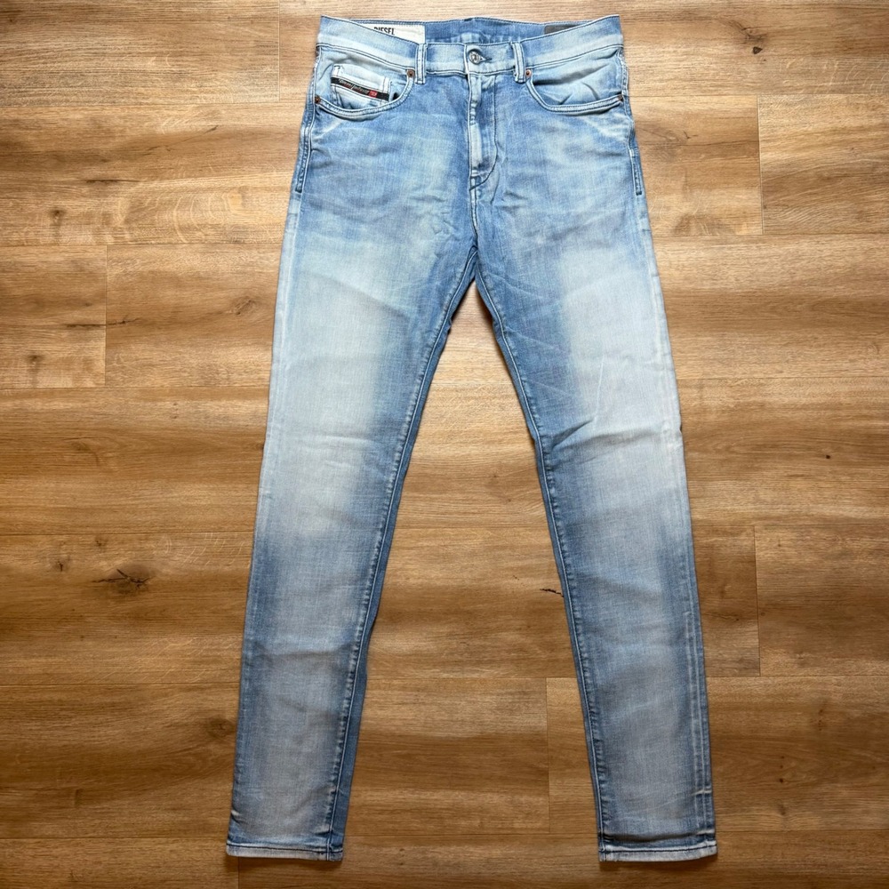 Diesel D-Strukt-P Jeans Men 30x32 Acid Wash Slim Fit Stretch Italian Denim 009NS